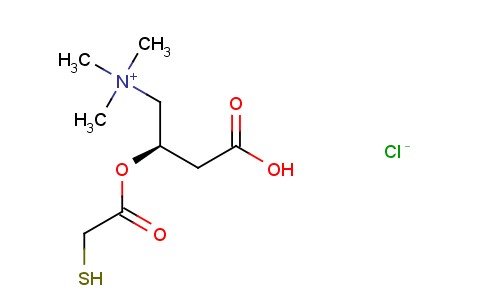 (R)-3-CARBOXY-2-((MERCAPTOACETYL)OXY)-N,N,N-TRIMETHYL-1-PROPANAMINIUM CHLORIDE